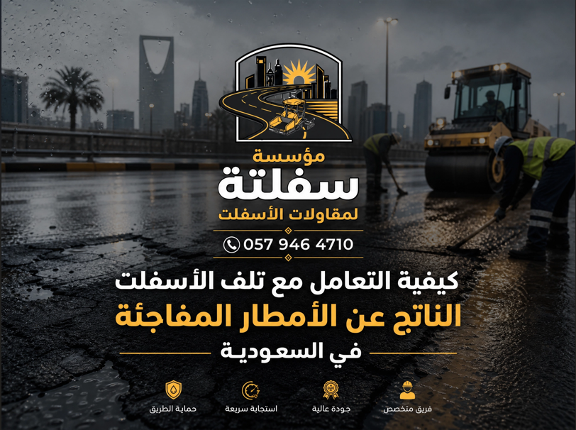 التعامل مع تلف الأسفلت